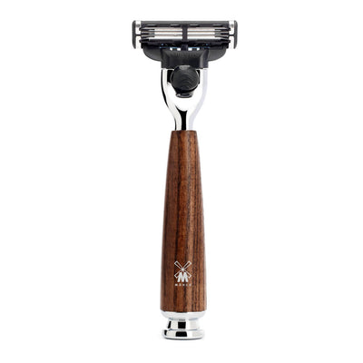 ชุดโกนหนวด MÜHLE รุ่น RYTMO Ash Wood Gillette® Mach3® Man Of Siam Siam Wet Shave Safety Razor Bangkok